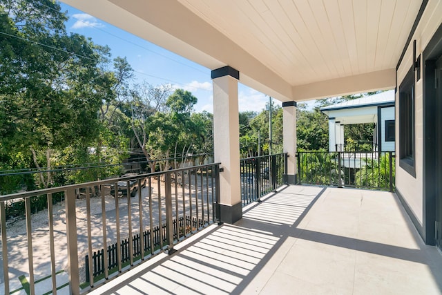 view of balcony