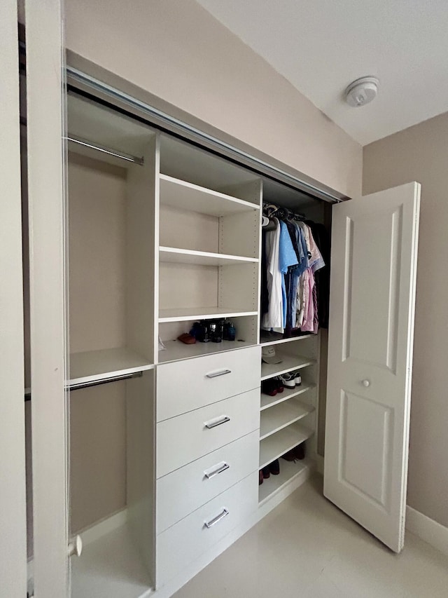 view of closet