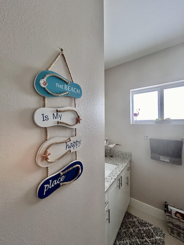 bathroom with vanity