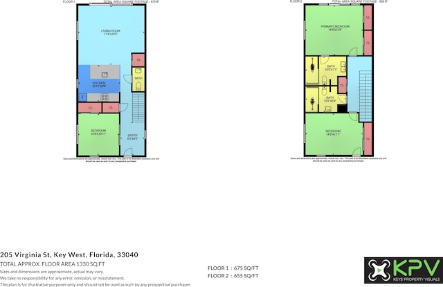 205 Virginia St, Key West, FL 33040 - view of room layout