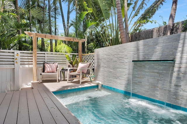 205 Virginia St, Key West, FL 33040 - view of swimming pool with a deck
