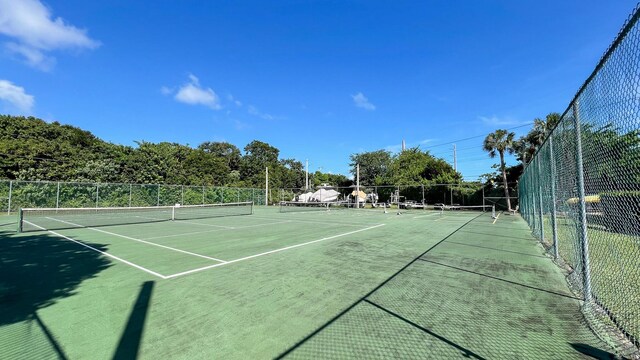 view of tennis court