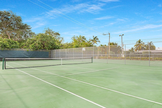 view of sport court