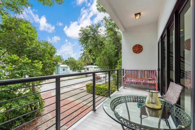 view of balcony