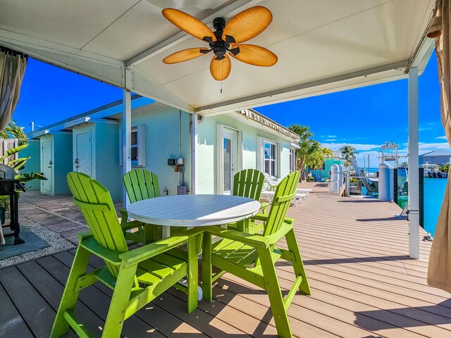 view of patio with a pool and a sunroom