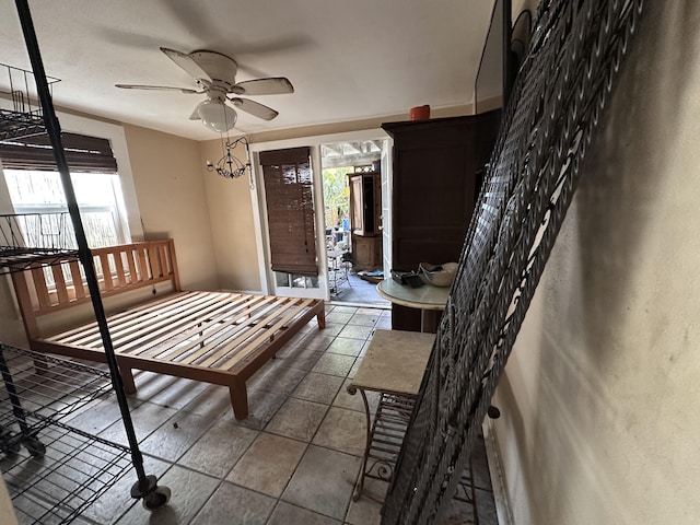 1014 Varela St Unit 3, Key West, FL 33040 - dining room with ceiling fan, a healthy amount of sunlight, and tile patterned floors