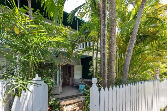 view of property exterior featuring a balcony