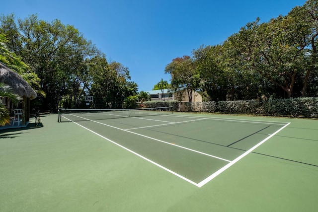 view of sport court