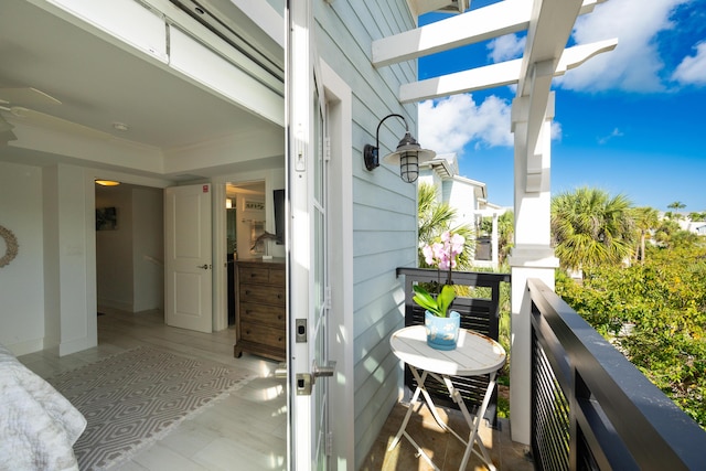 view of balcony