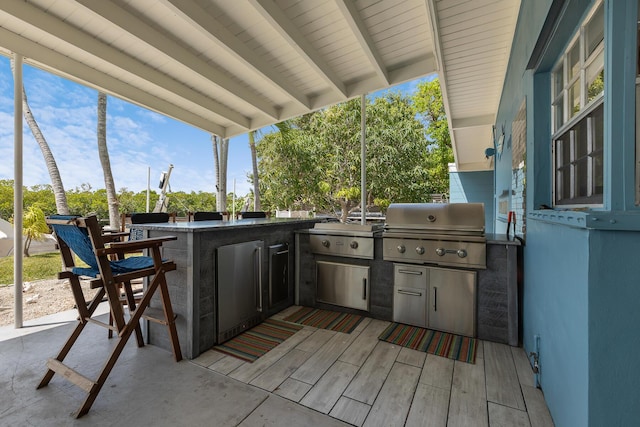 3608 Sunrise Dr, Key West, FL 33040 - view of patio featuring area for grilling and outdoor wet bar