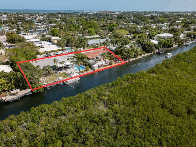 3608 Sunrise Dr, Key West, FL 33040 - drone / aerial view featuring a water view