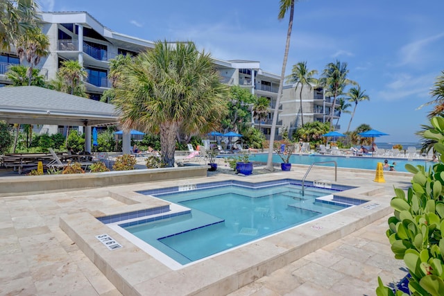 pool featuring a patio