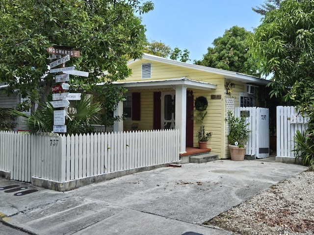 view of bungalow