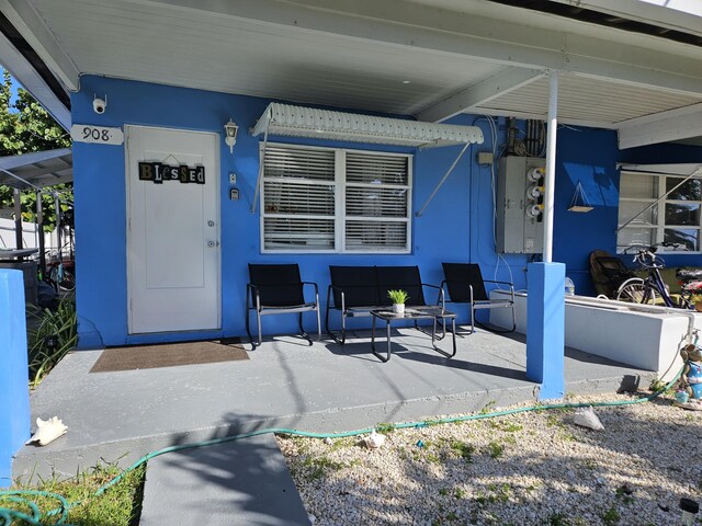 view of exterior entry
