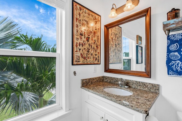 bathroom with vanity