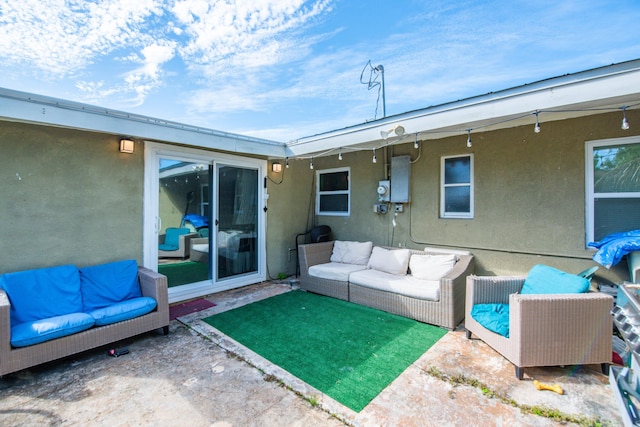 view of patio / terrace with outdoor lounge area