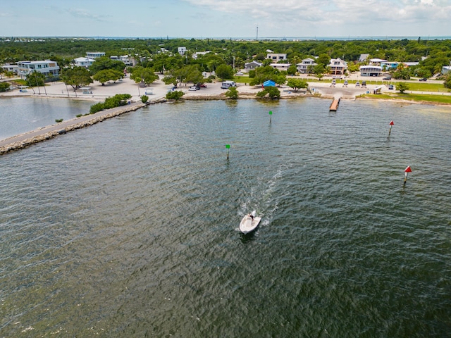 drone / aerial view of a nearby body of water