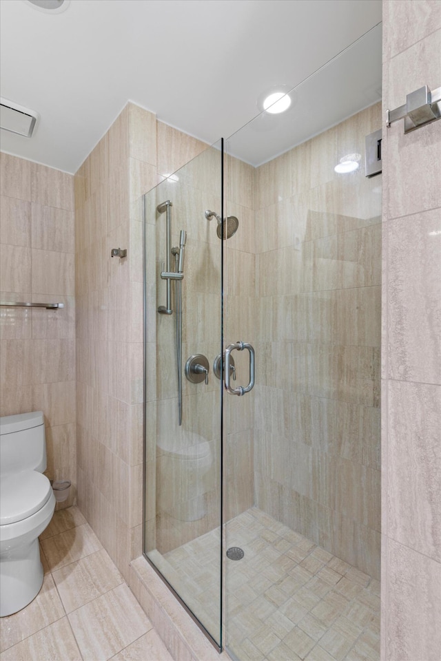 413 Emma St Unit A, Key West, FL 33040 - bathroom featuring tiled shower and tile patterned floors