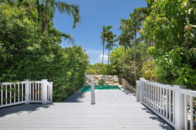 413 Emma St Unit A, Key West, FL 33040 - view of wooden deck