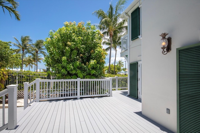 413 Emma St Unit A, Key West, FL 33040 - view of wooden deck