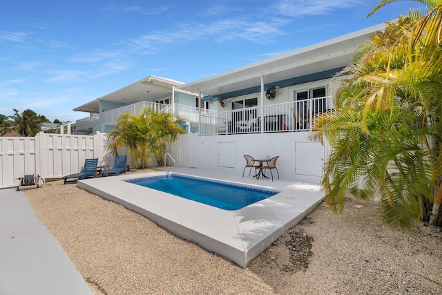 view of pool with a patio