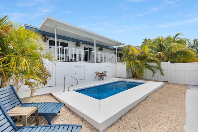 view of pool with a patio area