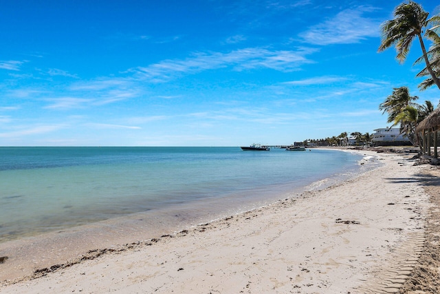 601 W Ocean Dr Unit 411C, Key Colony, FL 33051 - water view featuring nearby beach