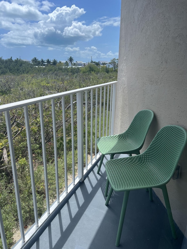 view of balcony
