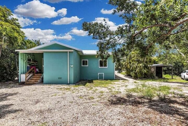 view of rear view of property