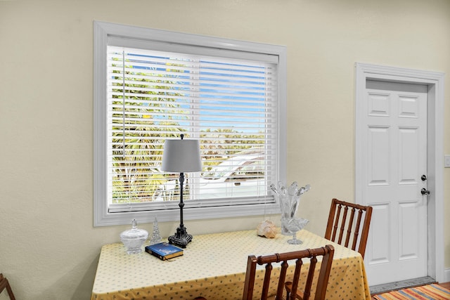 dining area featuring a healthy amount of sunlight