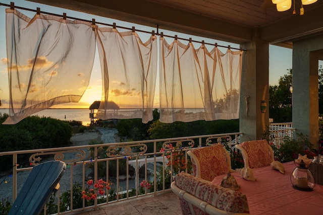 view of balcony