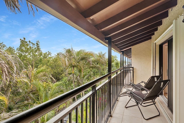 view of balcony