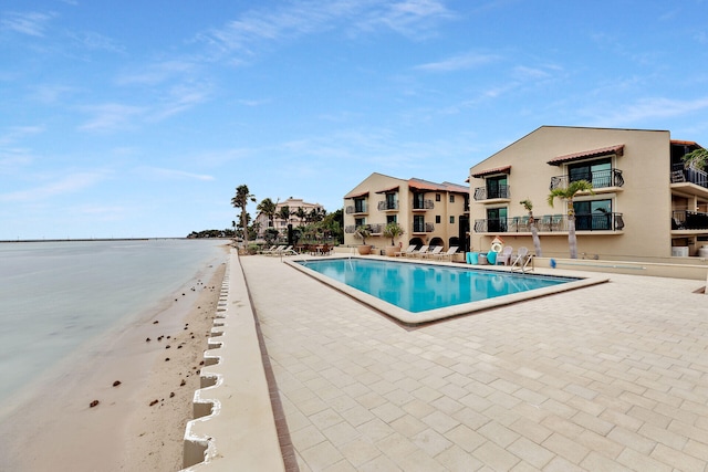 view of pool with a patio area