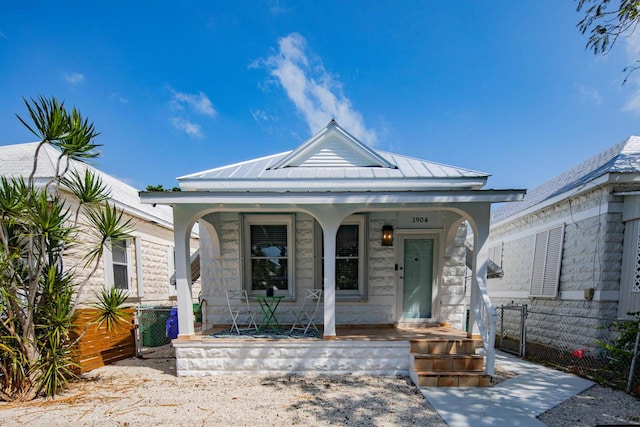 bungalow with a porch