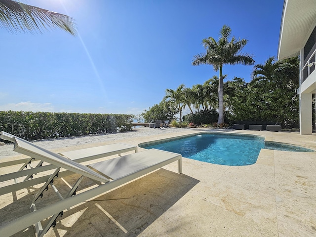 view of pool with a patio area