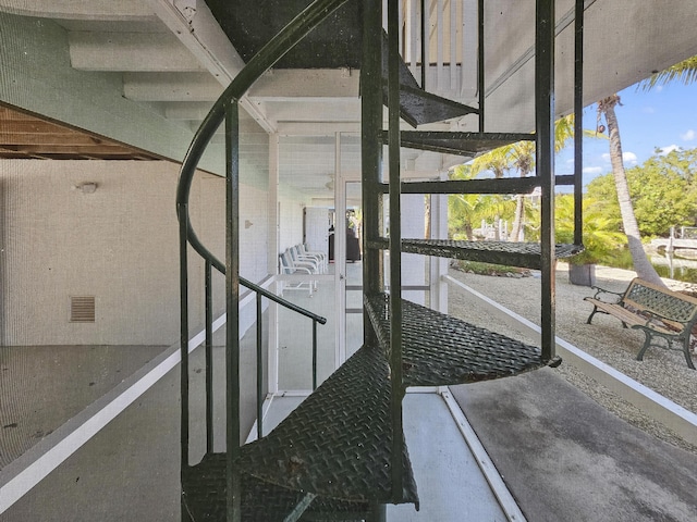 view of staircase