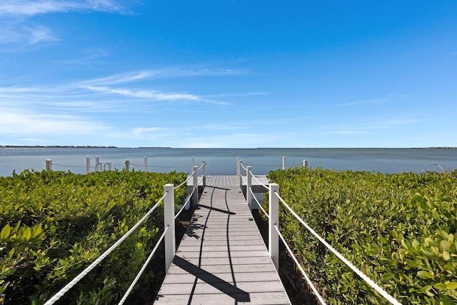 surrounding community featuring a water view