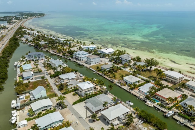159 Iroquois Dr, Islamorada, FL 33036 - birds eye view of property featuring a water view and a residential view