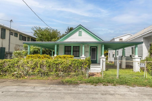 bungalow featuring covered porch