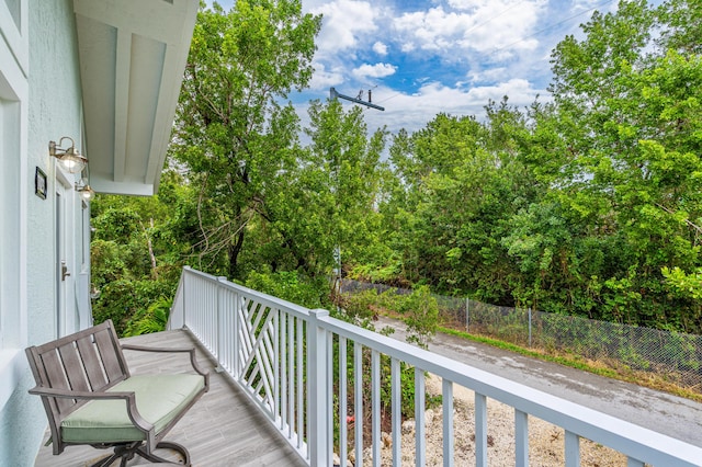 view of balcony