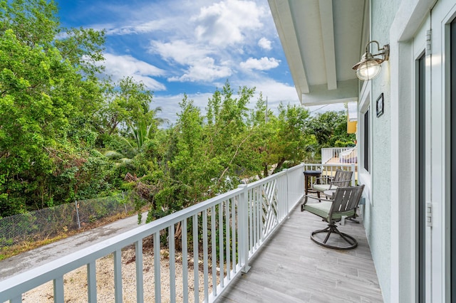 view of balcony