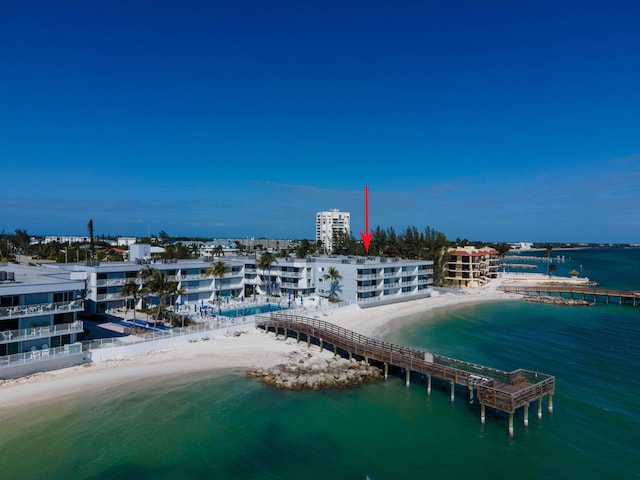 201 E Ocean Dr Unit 110, Key Colony, FL 33051 - drone / aerial view of a nearby body of water