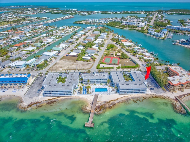 201 E Ocean Dr Unit 110, Key Colony, FL 33051 - drone / aerial view of a large body of water