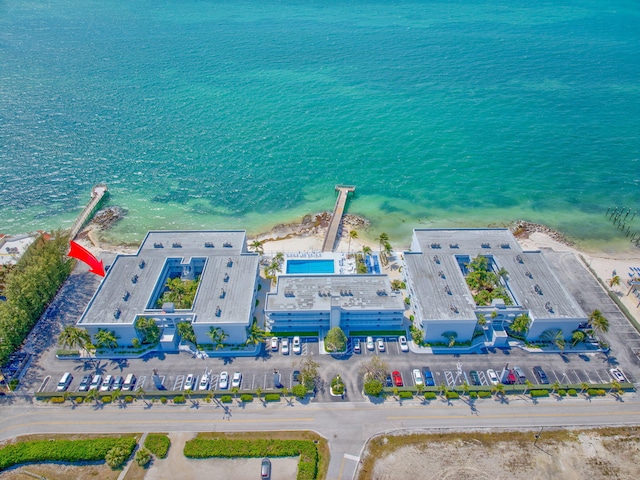 201 E Ocean Dr Unit 110, Key Colony, FL 33051 - aerial view of property's location featuring a large body of water