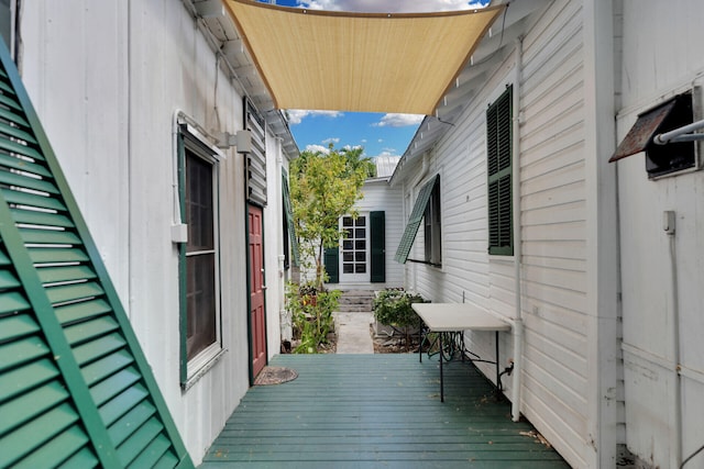 view of deck