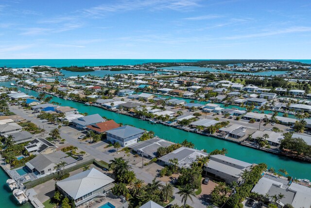 460470 11th St, Key Colony, FL 33051 - aerial view with a residential view and a water view