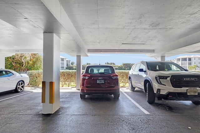 view of parking deck