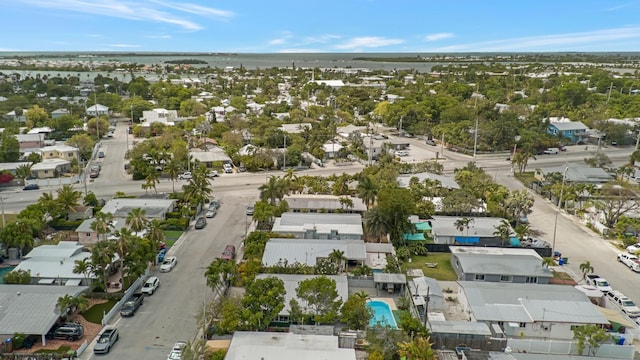 drone / aerial view with a residential view