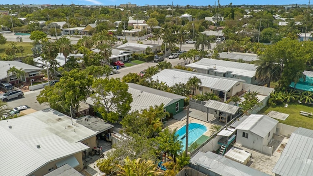 drone / aerial view featuring a residential view