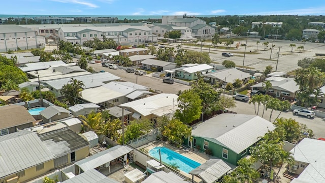 bird's eye view with a residential view
